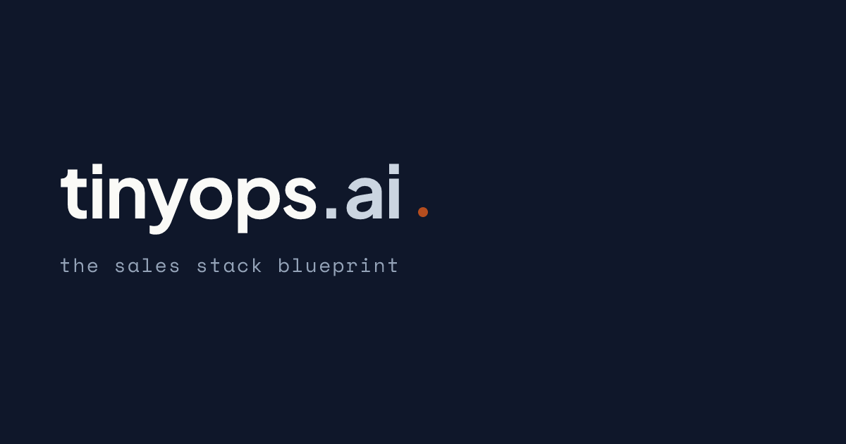I built the sales stack tool I wish I’d had at my last startup logo
